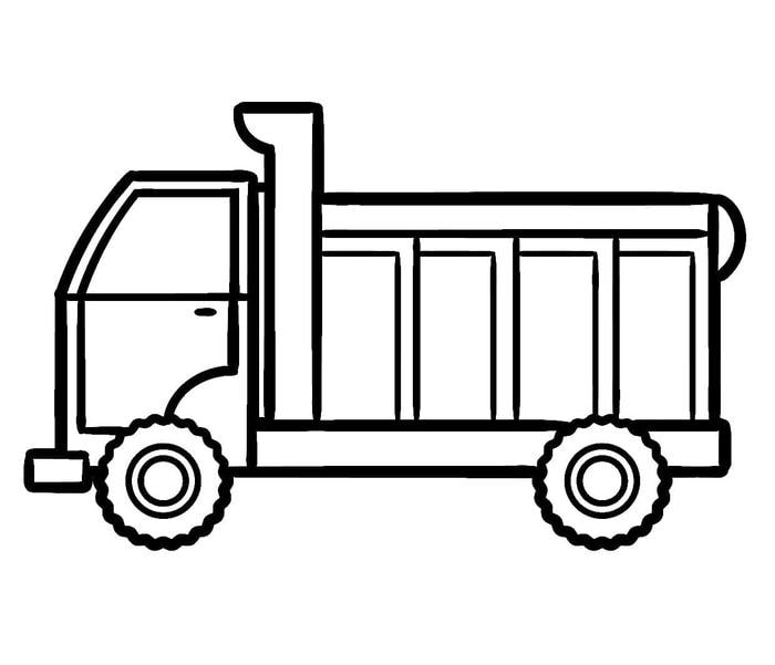 Bé khám phá tranh xe tải dành cho hoạt động tô màu