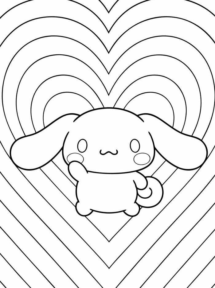 Bé thỏa sức phối màu cho tranh Cinnamoroll thay đồ đáng yêu