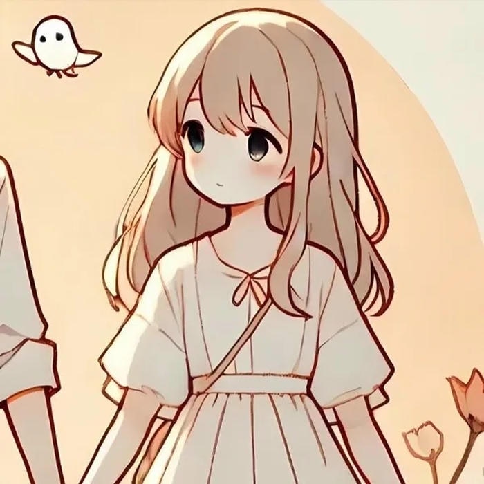 Cặp đôi yêu nhau trong ảnh anime với sắc màu nhẹ nhàng