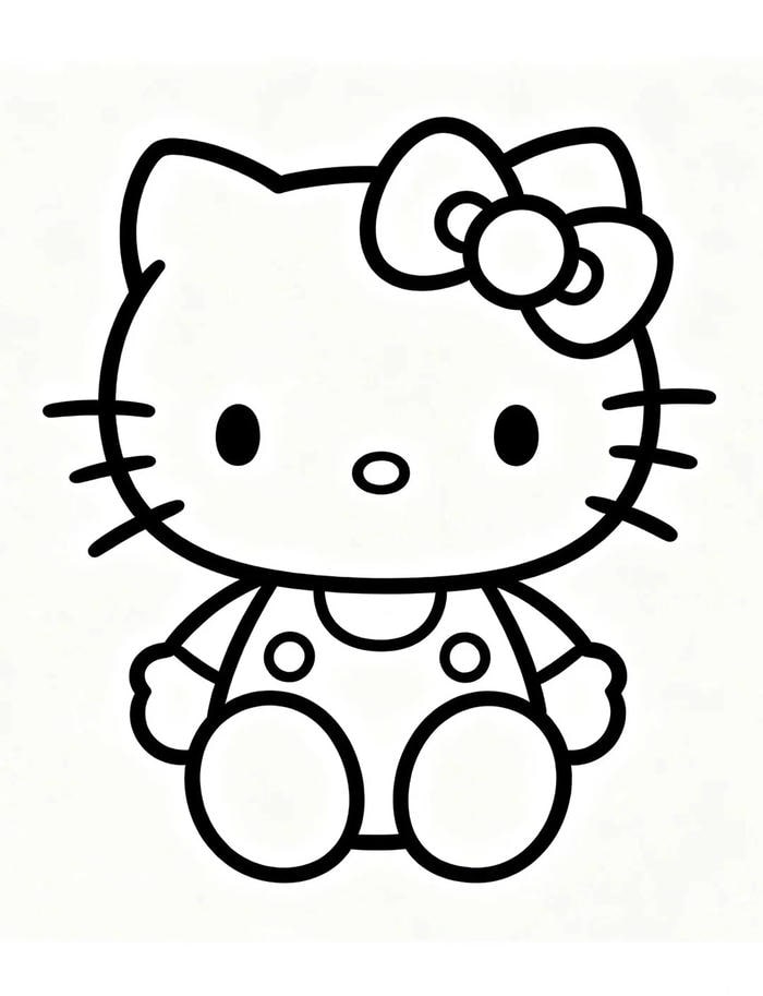 Hình ảnh tranh tô màu cute chill có nhiều khoảng trống