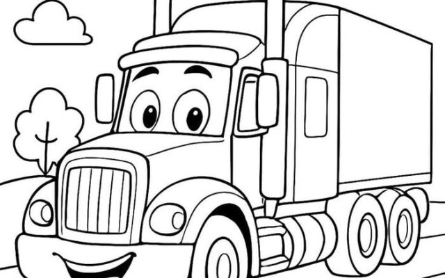 Tải miễn phí 89+ tranh tô màu xe tải đẹp và sinh động