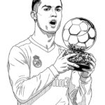 Bộ 99+ tranh tô màu Ronaldo cực ngầu khiến bé mê tít 