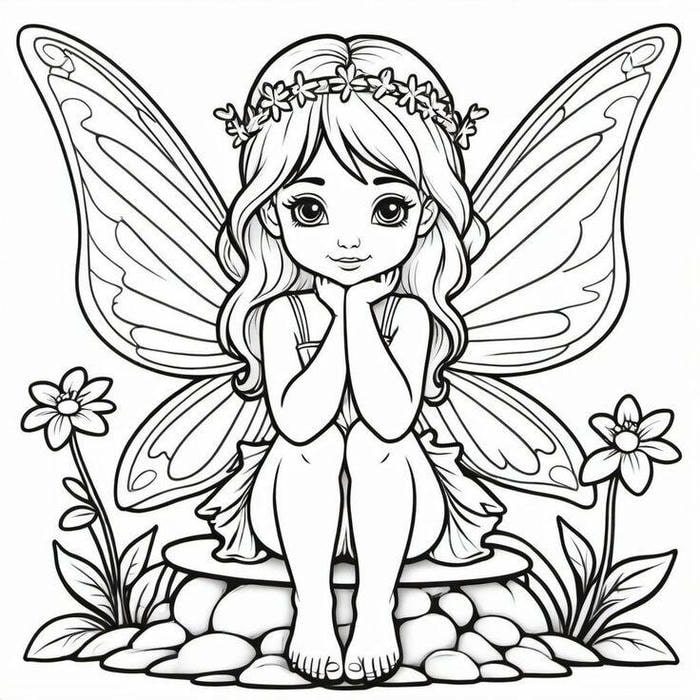 Mái tóc cùng đôi cánh tạo nét riêng cho cô tiên xanh