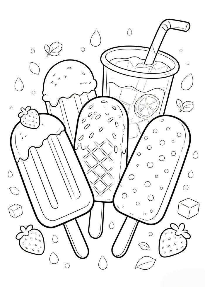 Những chi tiết nhỏ tạo nên mẫu cute chill để bé tô màu