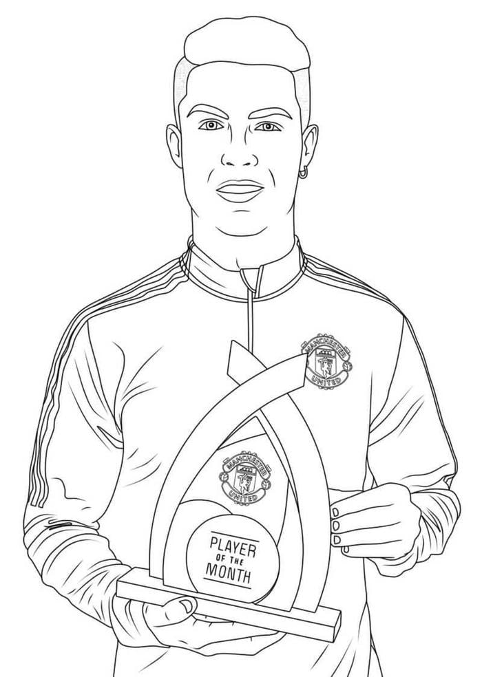 Phong cách CR7 tạo nét riêng cho tranh Ronaldo tô màu