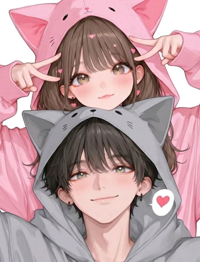 Tải ảnh cặp đôi yêu nhau anime với khung cảnh đêm yên bình