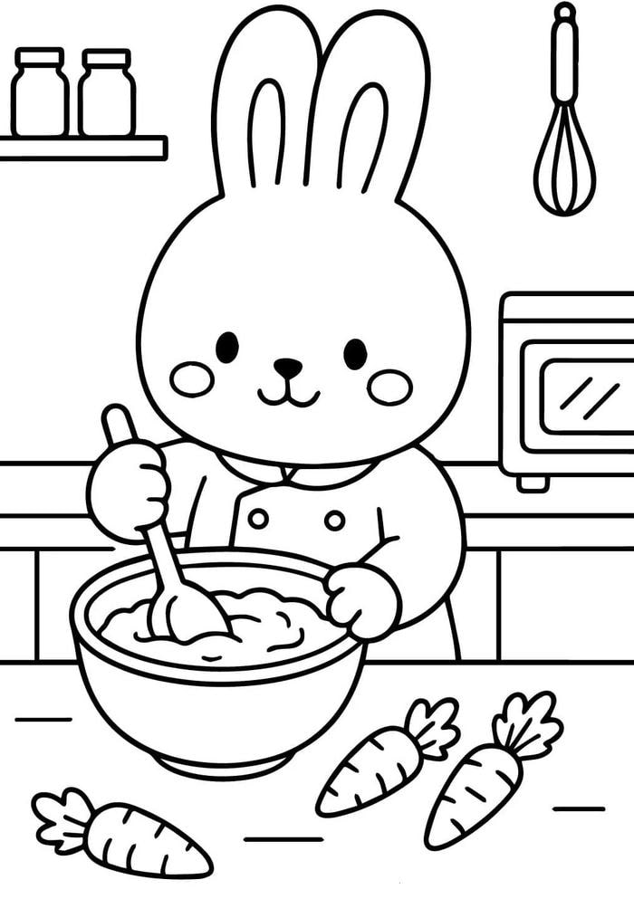 Tranh tô màu cute chill với các họa tiết nhỏ xinh