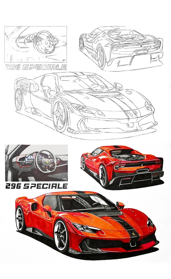 hình siêu xe lamborghini dễ tô cho bé