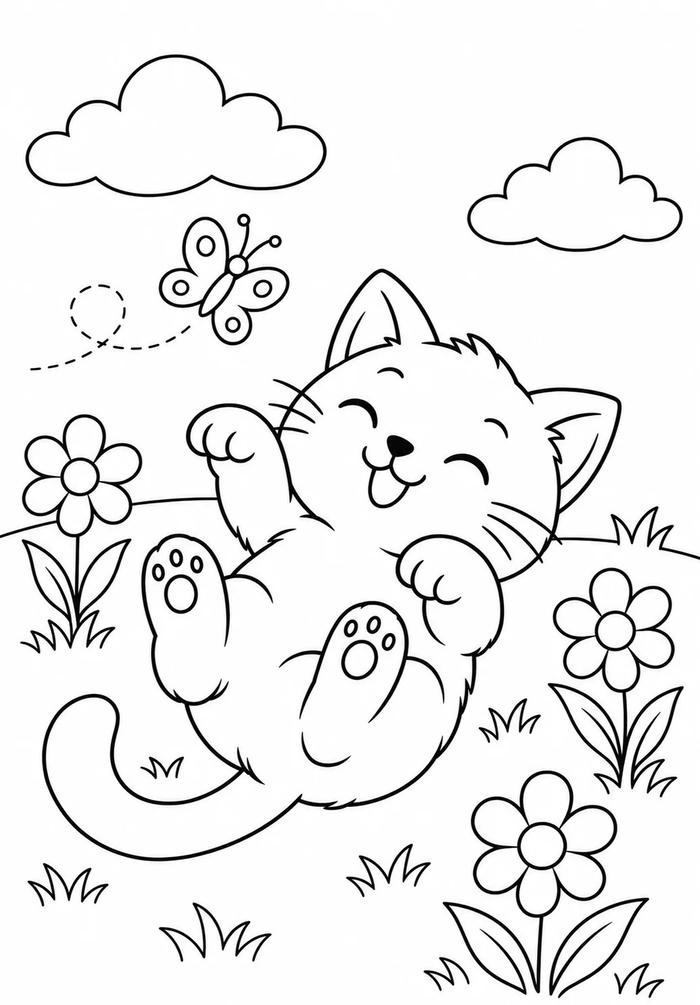 tranh tô màu con vật cute cho hoạt động sáng tạo