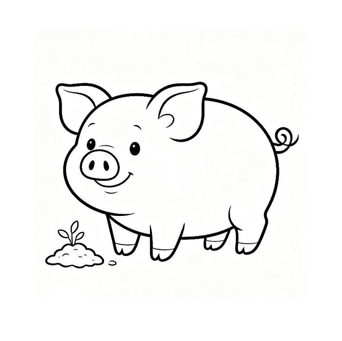 tranh tô màu con vật cute cho hoạt động tập tô