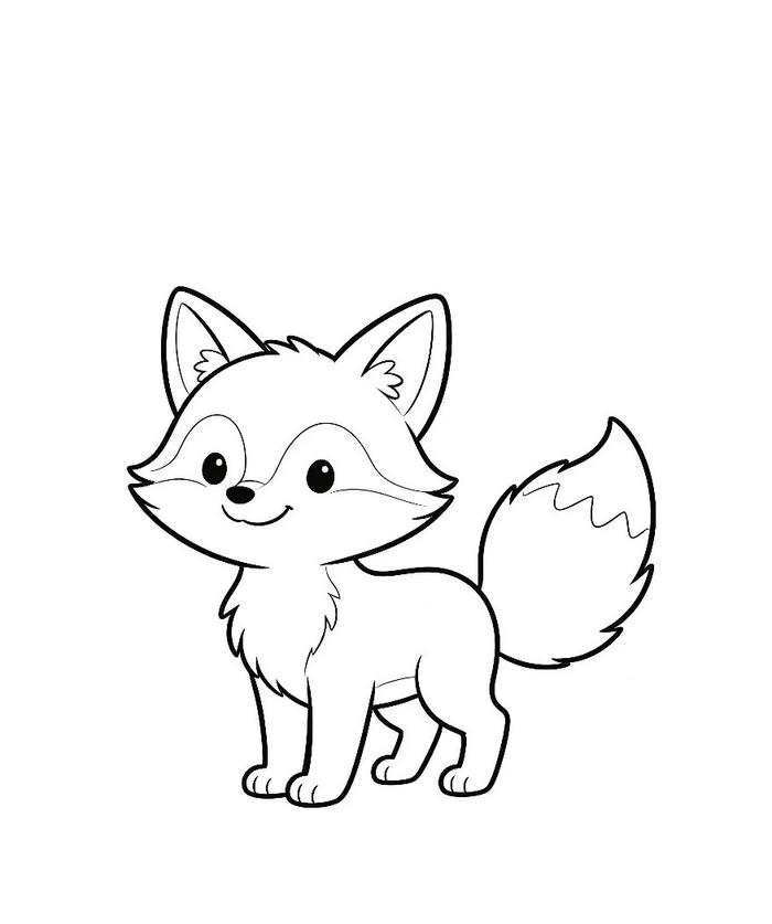 tranh tô màu con vật cute có hình ảnh gần gũi