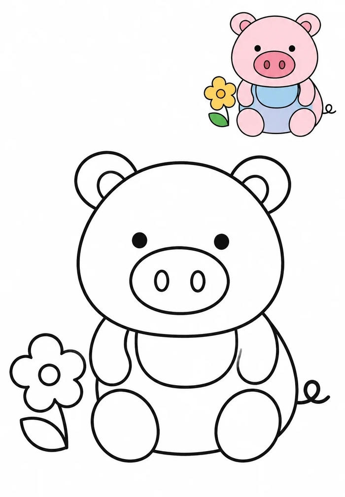 tranh tô màu con vật cute có nhiều chủ đề