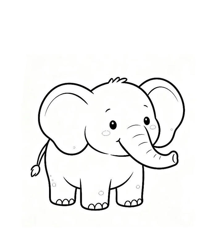 tranh tô màu con vật cute dành cho trẻ nhỏ
