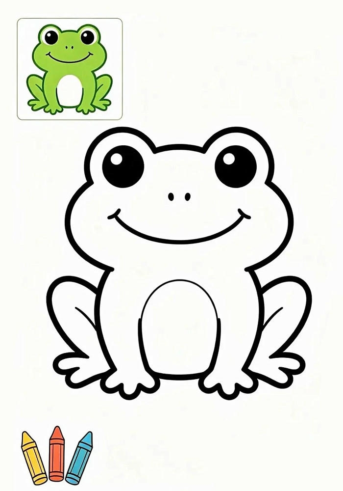 tranh tô màu con vật cute dễ tô