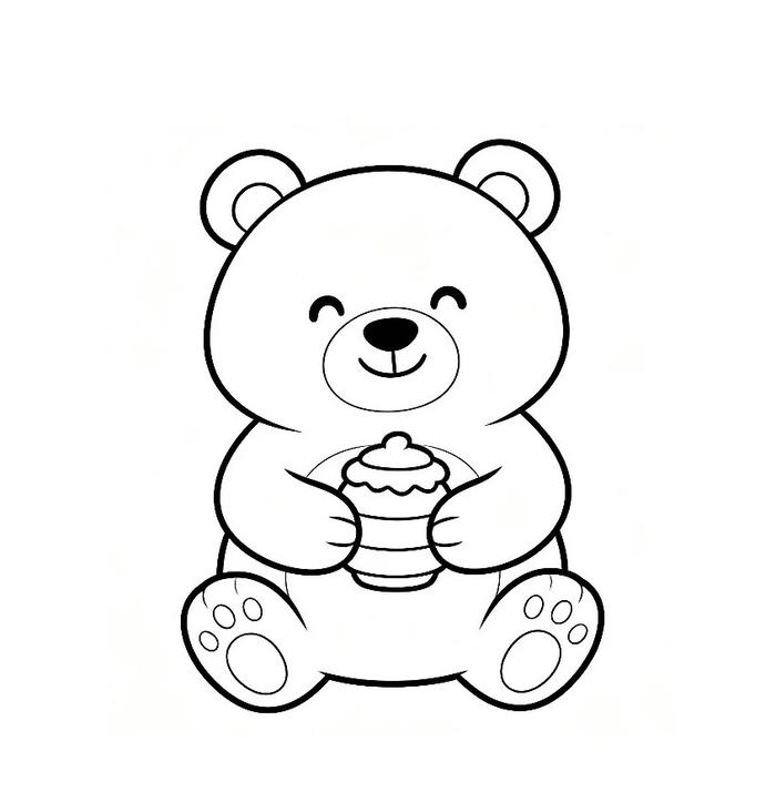 tranh tô màu con vật cute trong bộ sưu tập