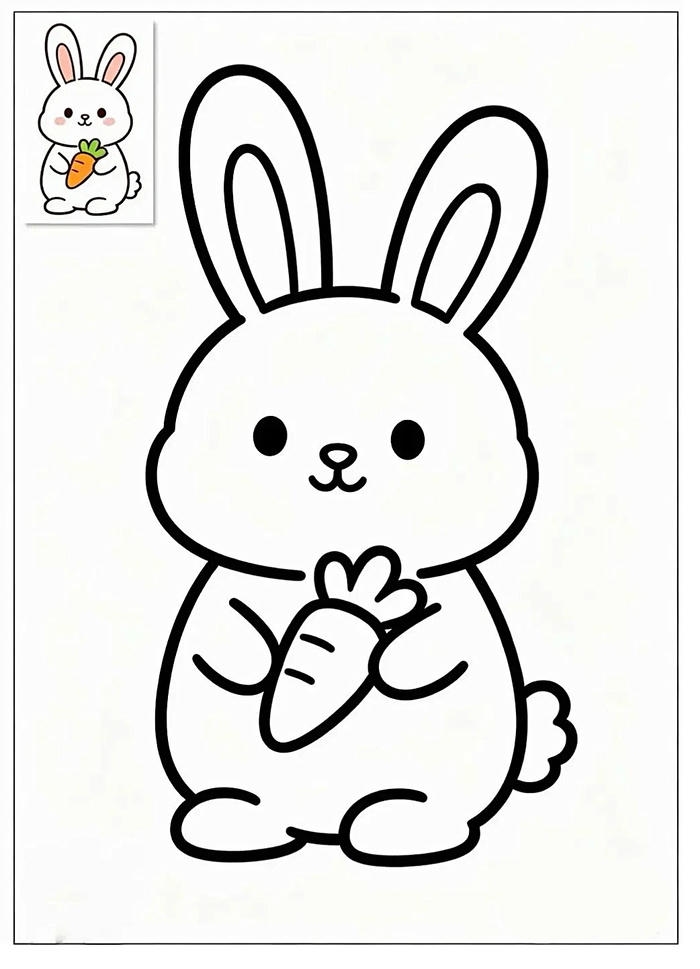 tranh tô màu con vật cute với hình vẽ rõ nét