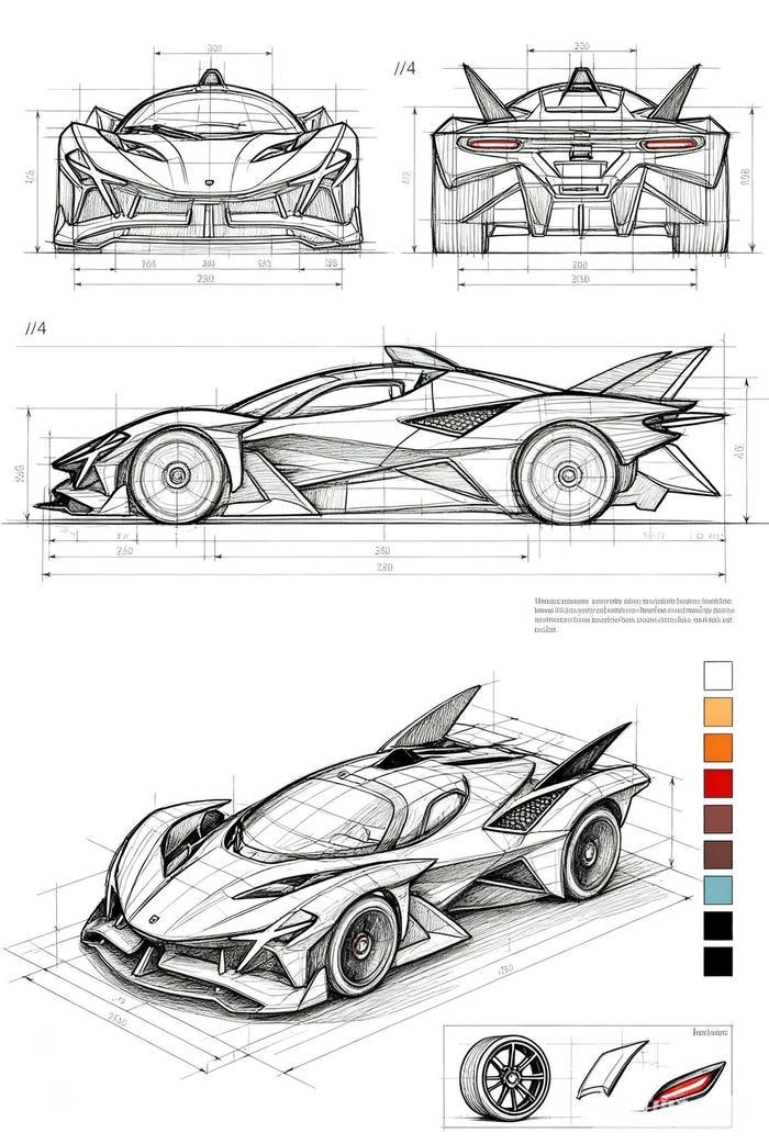 tranh tô màu xe đua lamborghini cho bé yêu thích ô tô