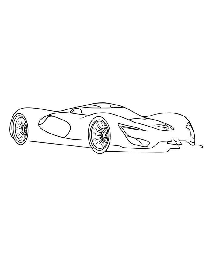 tranh tô màu xe đua lamborghini trên đường đua