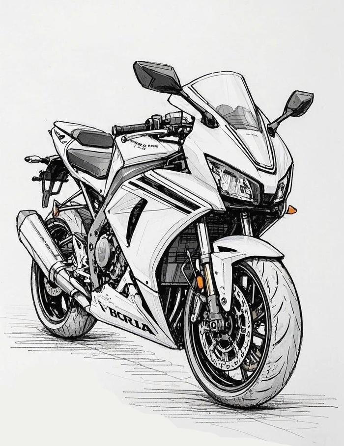tranh tô màu xe máy giúp trẻ làm quen giao thông